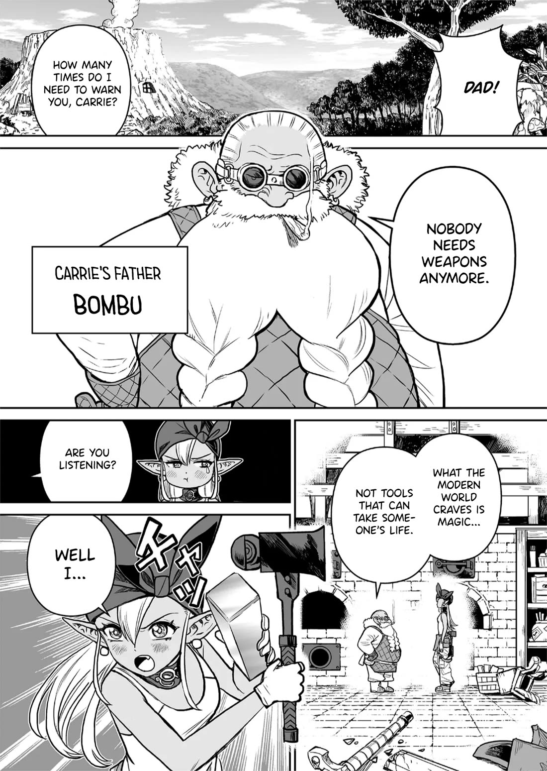 Abandoned: The Hero Who’s So Strong He Breaks Every Weapon, and the Elf Weaponsmith Chapter 1 - Page 5