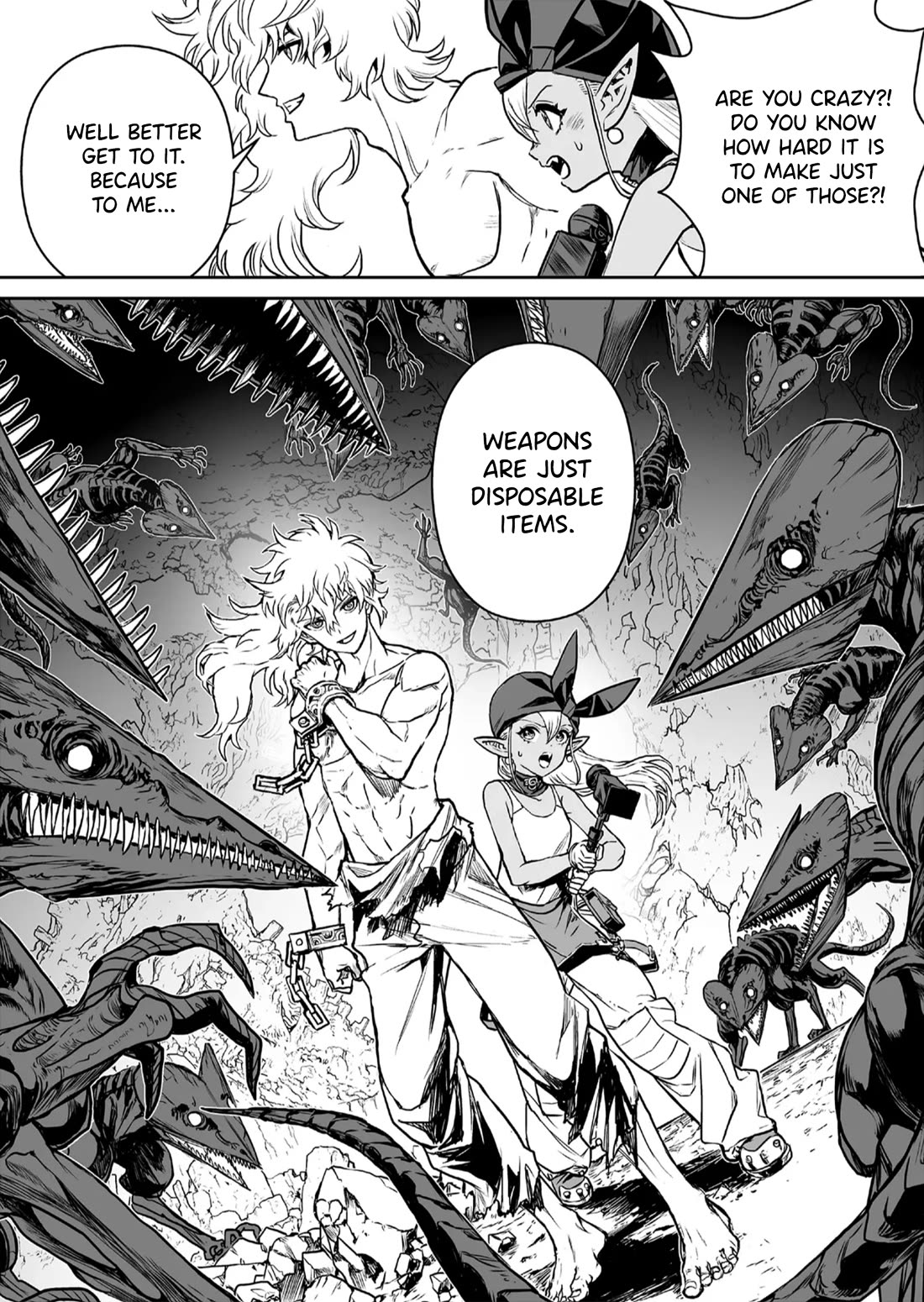 Abandoned: The Hero Who’s So Strong He Breaks Every Weapon, and the Elf Weaponsmith Chapter 1 - Page 51