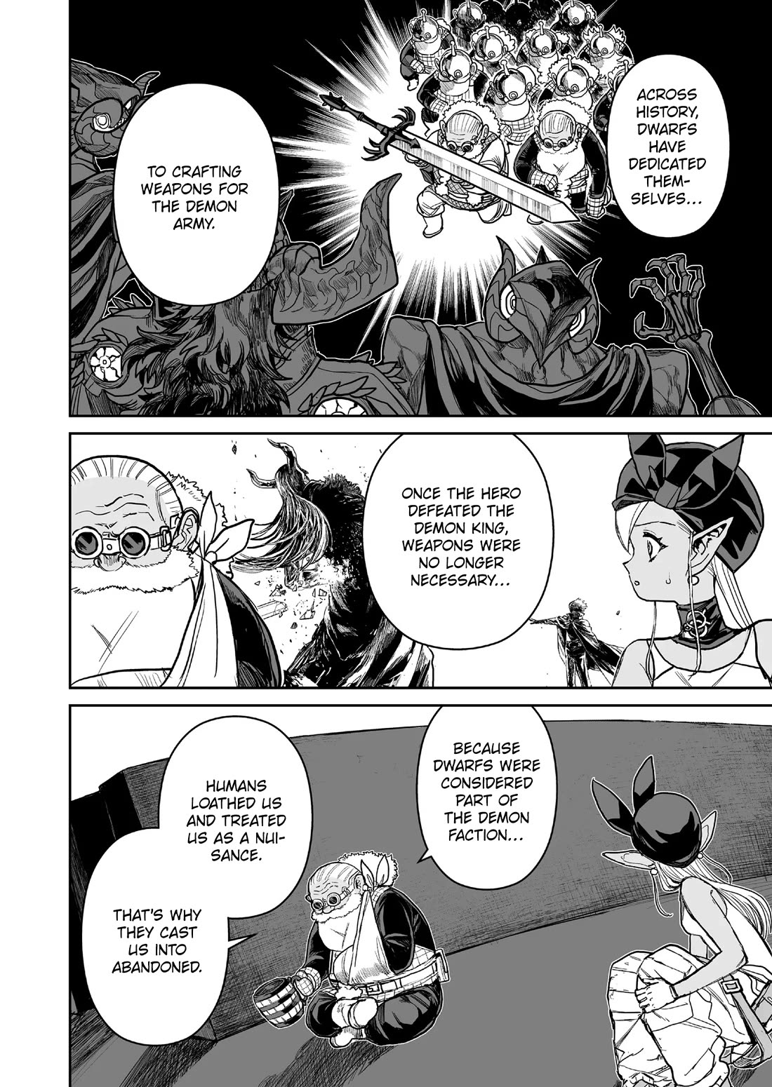 Abandoned: The Hero Who’s So Strong He Breaks Every Weapon, and the Elf Weaponsmith Chapter 17 - Page 14