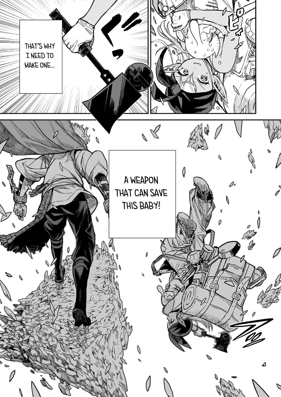 Abandoned: The Hero Who’s So Strong He Breaks Every Weapon, and the Elf Weaponsmith Chapter 5 - Page 9