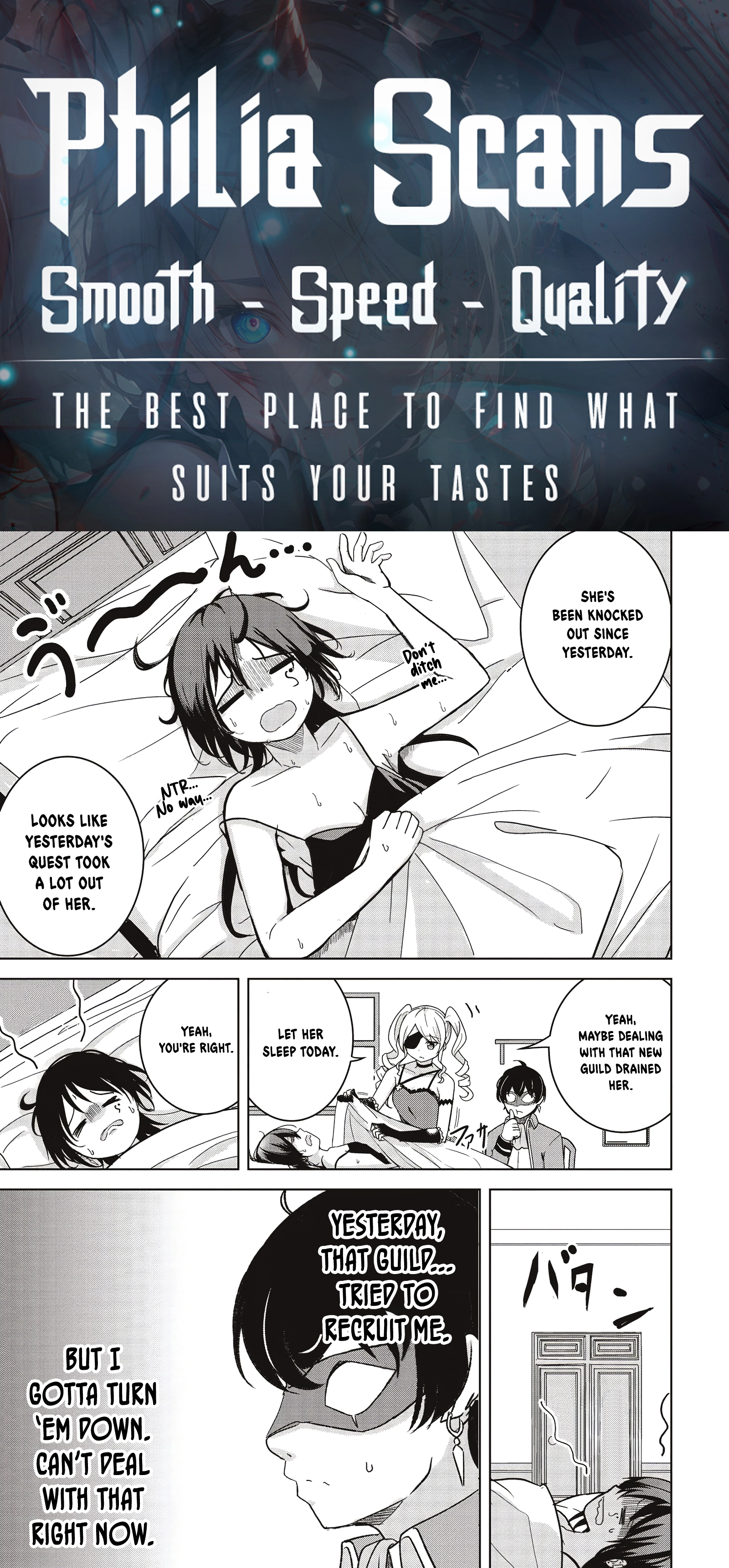 Another World’s Highest Guild Leader ~I’m the Weakest in the Guild, but I Can’t Quit the Guild Because of the Heavy Love of All the Guild Members~ Chapter 10.1 - Page 1