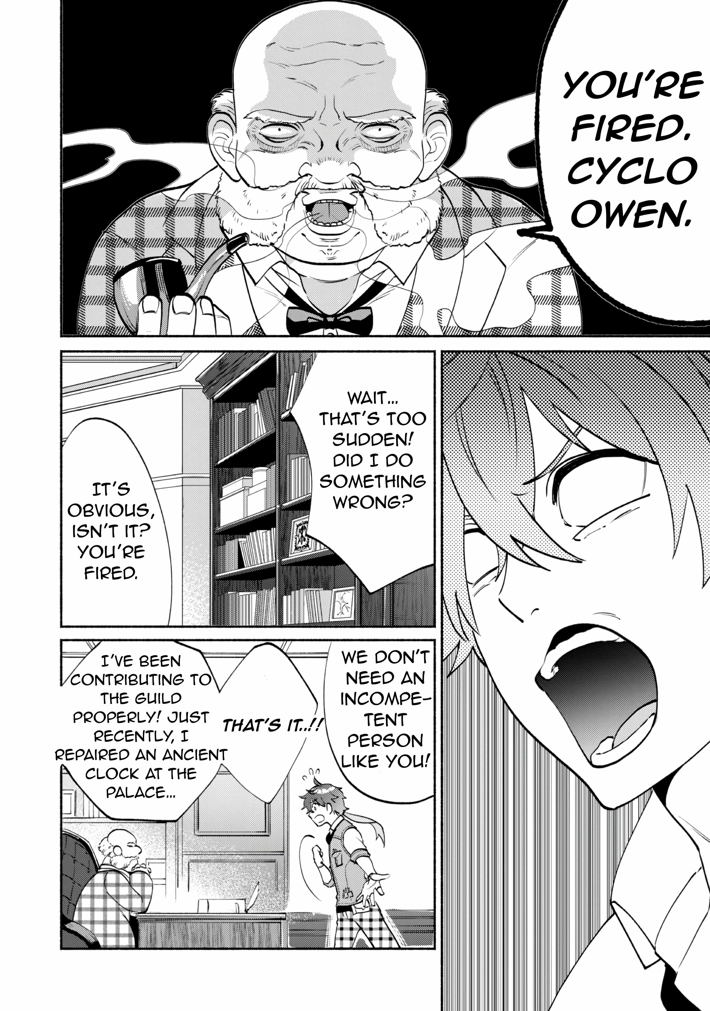 As a Watchmaker, I Was Kicked Out of the Craftsman’s Guild Because My Incompetence Was Deemed Unnecessary, but I Awakened to My True Power in the Depths of the Dungeon Chapter 1.1 - Page 9