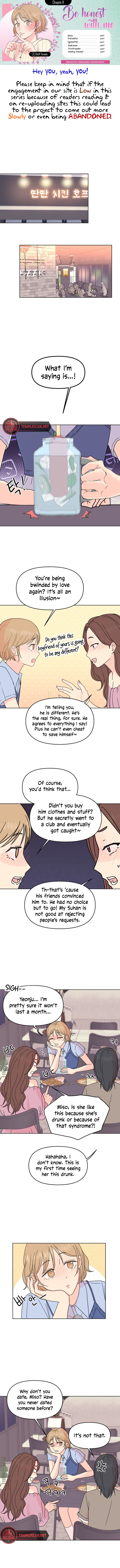 Be Honest With Me Chapter 11 - Page 1