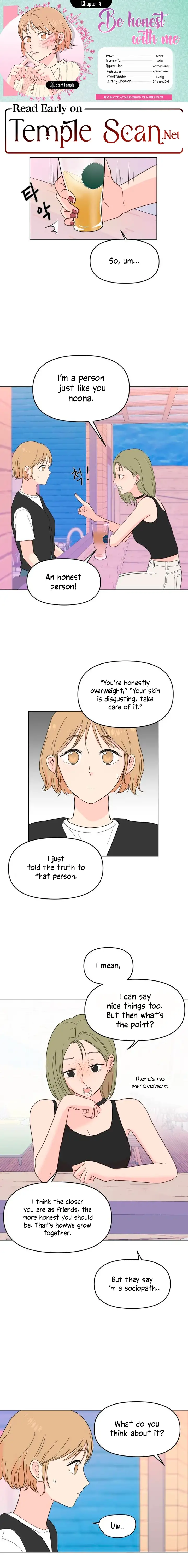 Be Honest With Me Chapter 4 - Page 1