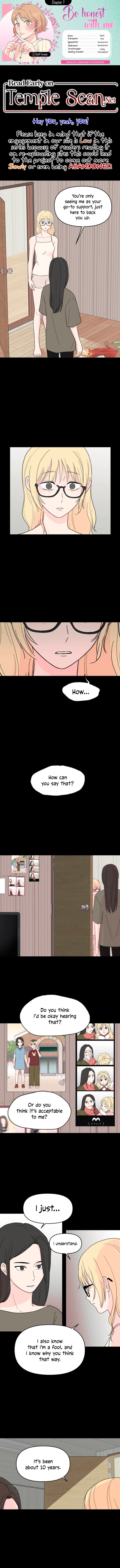 Be Honest With Me Chapter 7 - Page 1
