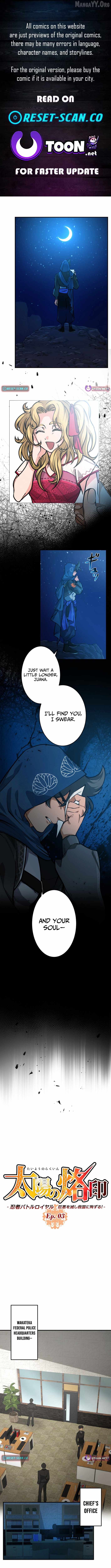 Brand of the Sun – Ninja Battle Royal: Destroy Great Evil and Die for the Salvation of the Nation! Chapter 3 - Page 1