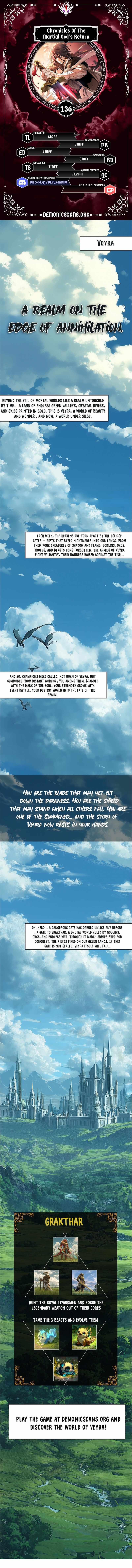 Chronicles Of The Martial God’s Return Chapter 136 - Page 1