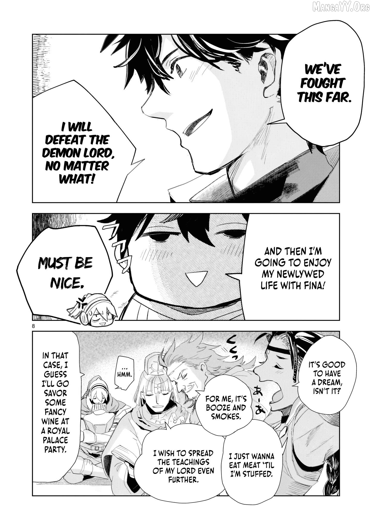 Elf Tsuma to Hajimeru Yuukyuu no Tabi ~Densetsu no Yuusha, Aisuru Elf to Tomoni 100-nen Mae ni Sukutta Sekai wo Tabisuru~ Chapter 1 - Page 8