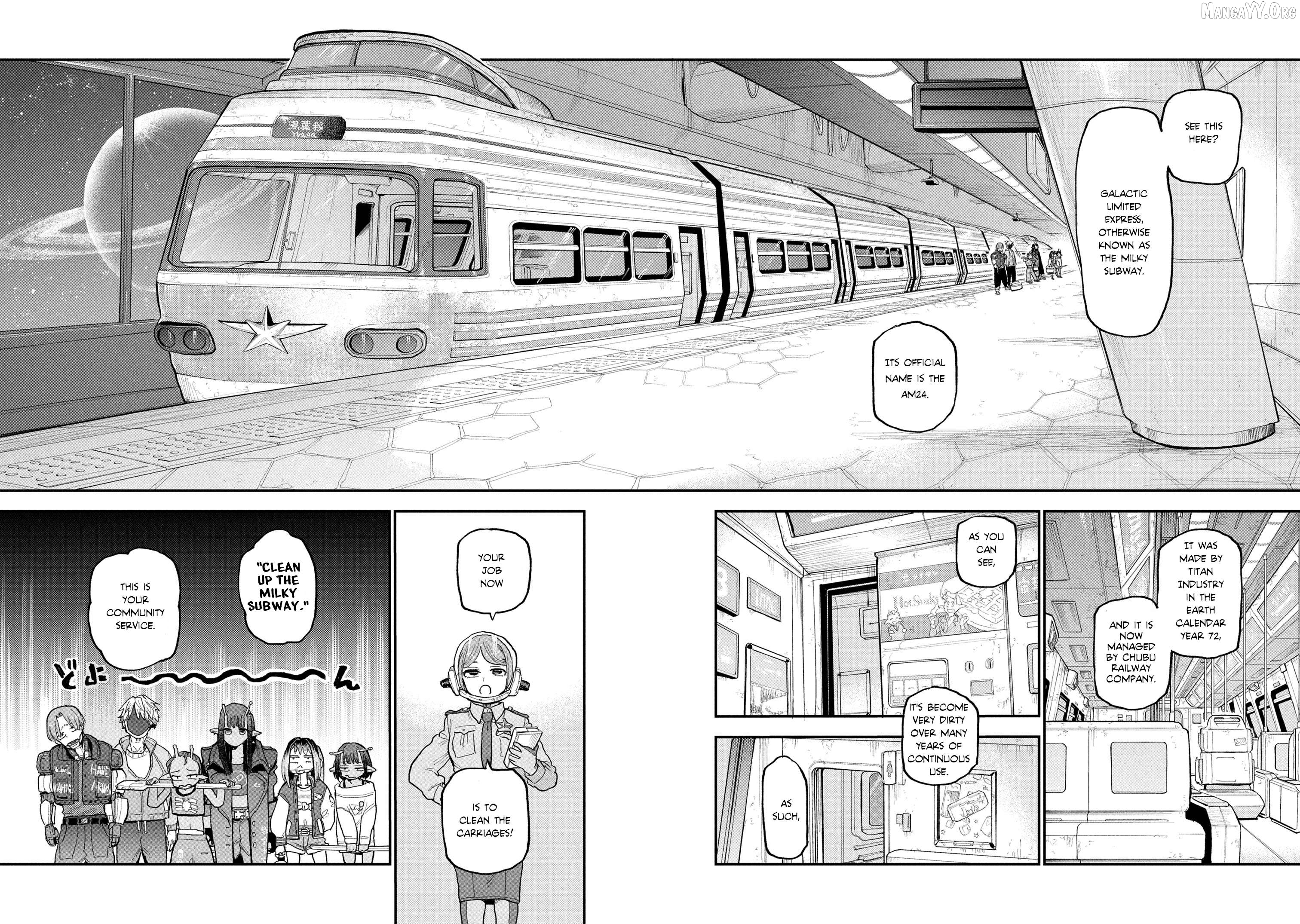 Ginga Tokkyuu – Milky Subway Chapter 1 - Page 14