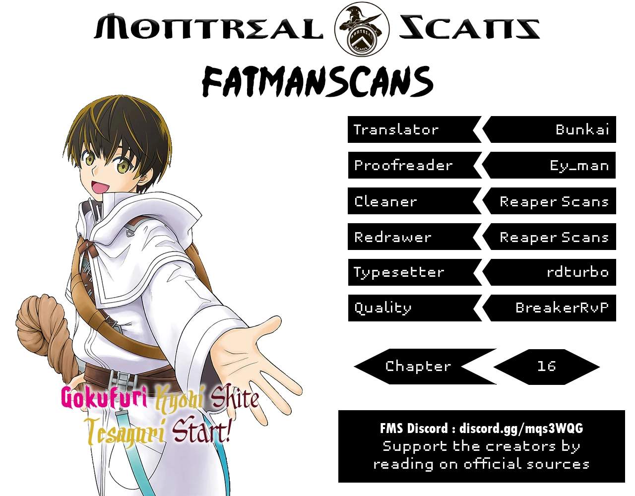 Gokufuri Kyohi Shite Tesaguri Start! Tokka Shinai Healer, Nakama to Wakarete Tabi ni Deru Chapter 16 - Page 1