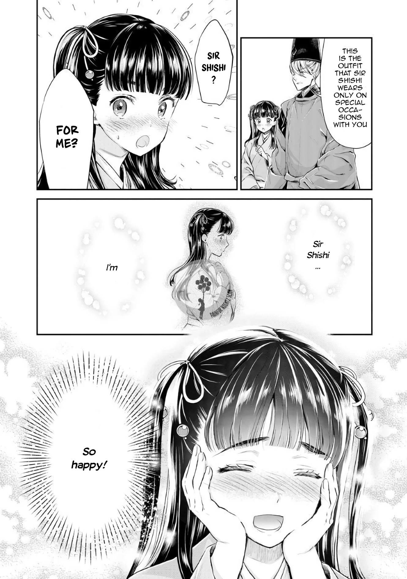 Heian Juukon Monogatari ~Juujin Danna-sama wa Shojo Hanayome wo Amaku Torokasu~ Chapter 3 - Page 10