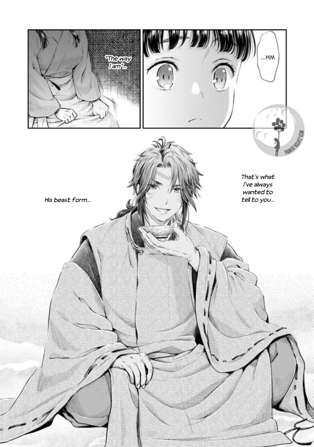 Heian Juukon Monogatari ~Juujin Danna-sama wa Shojo Hanayome wo Amaku Torokasu~ Chapter 4 - Page 18