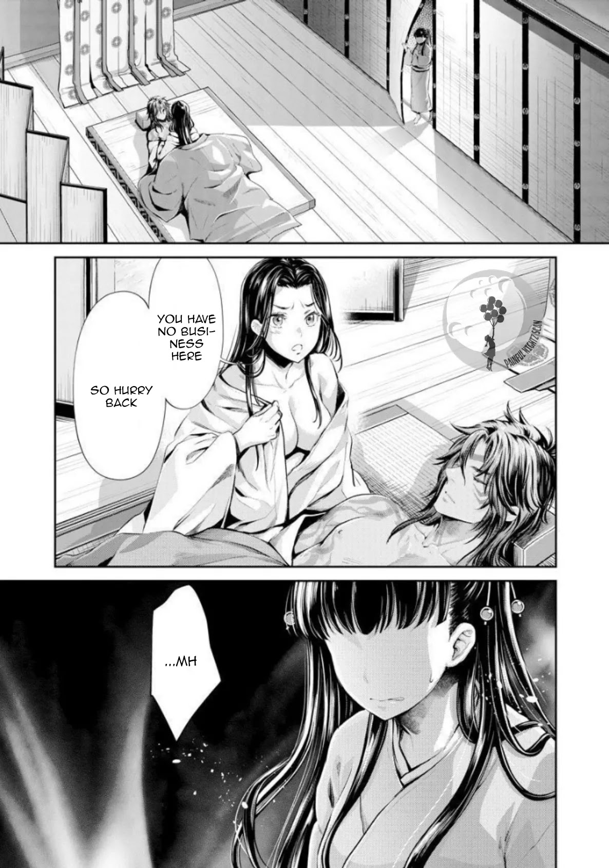 Heian Juukon Monogatari ~Juujin Danna-sama wa Shojo Hanayome wo Amaku Torokasu~ Chapter 6 - Page 2