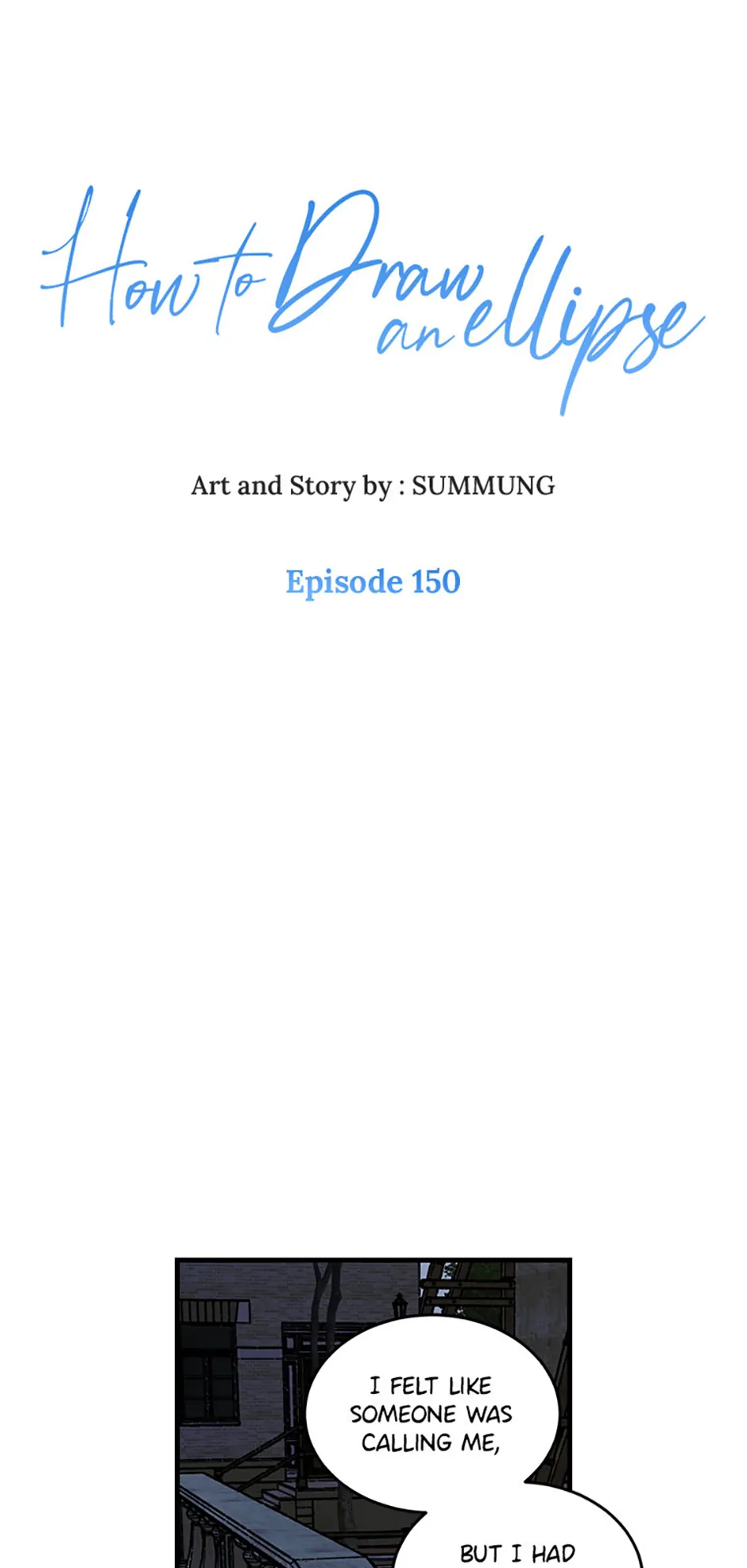 How to Draw an Ellipse Chapter 150 - Page 1