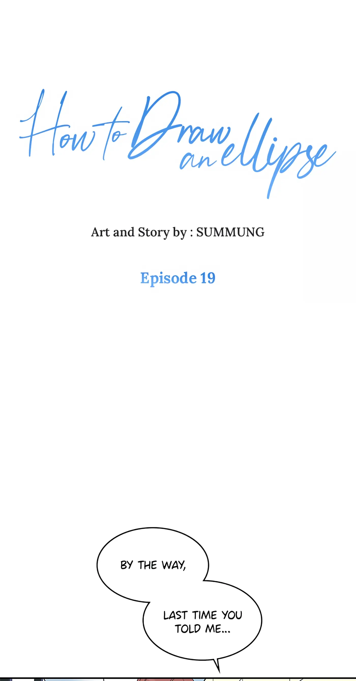 How to Draw an Ellipse Chapter 19 - Page 1