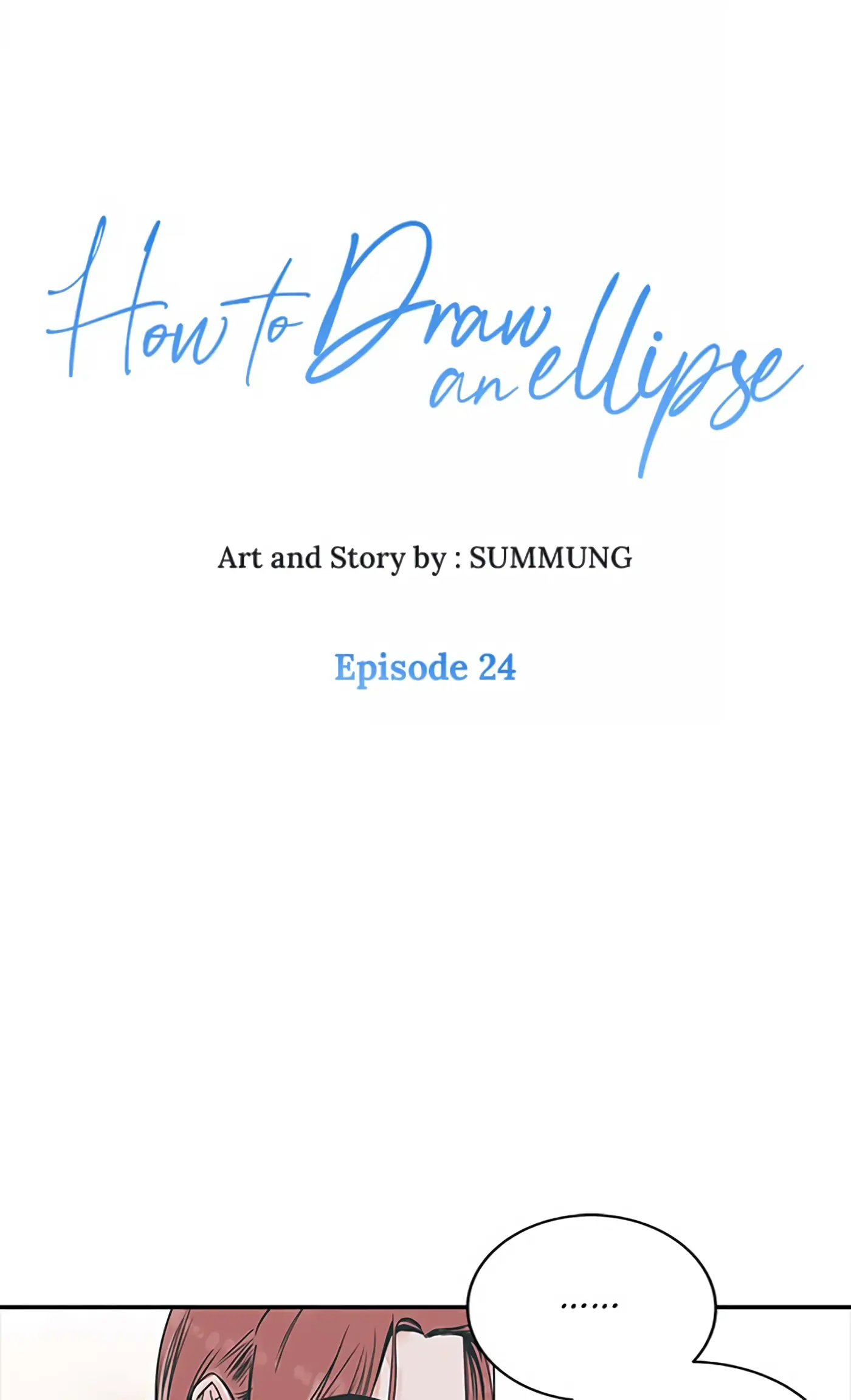 How to Draw an Ellipse Chapter 24 - Page 1