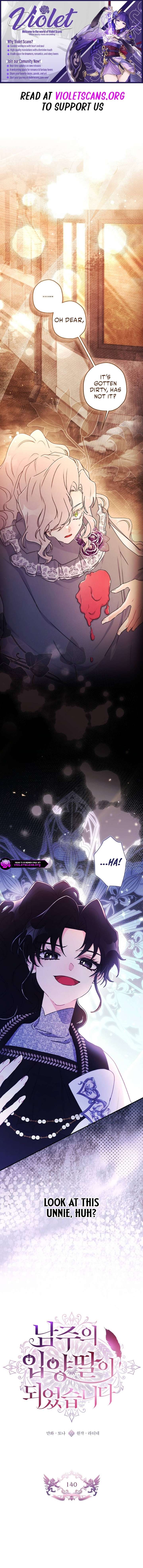 I Became the Male Lead’s Adopted Daughter Chapter 140 - Page 1