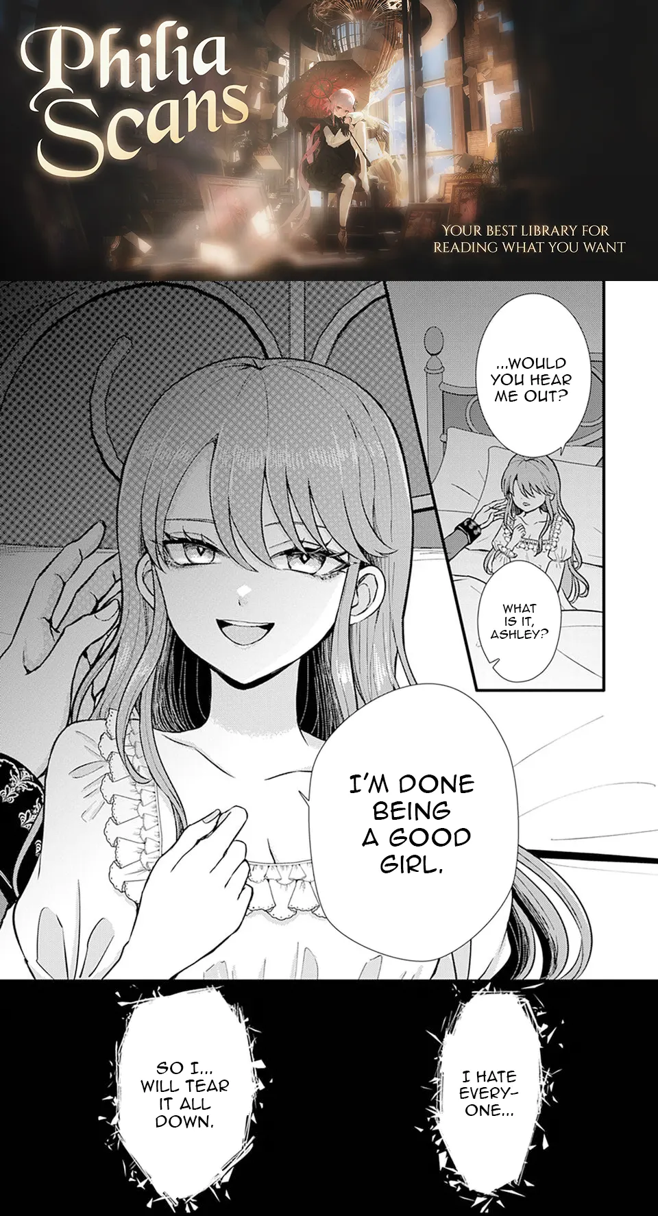 I Hate Everyone, So I’ll Wreck It All: Mistreated Saintess Seeks Revenge with Her Devoted Prince Chapter 1 - Page 1