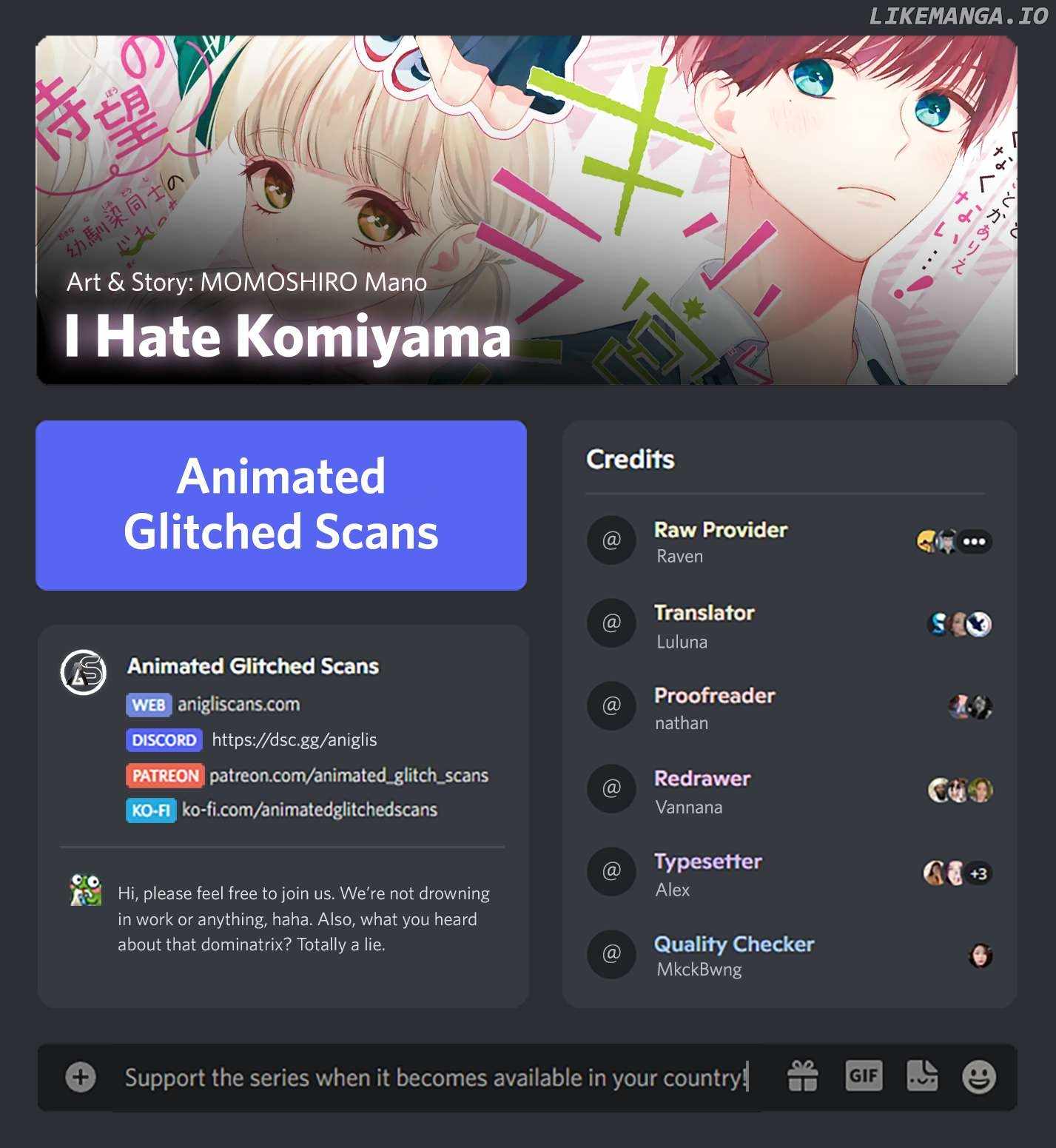 I Hate Komiyama Chapter 11 - Page 1