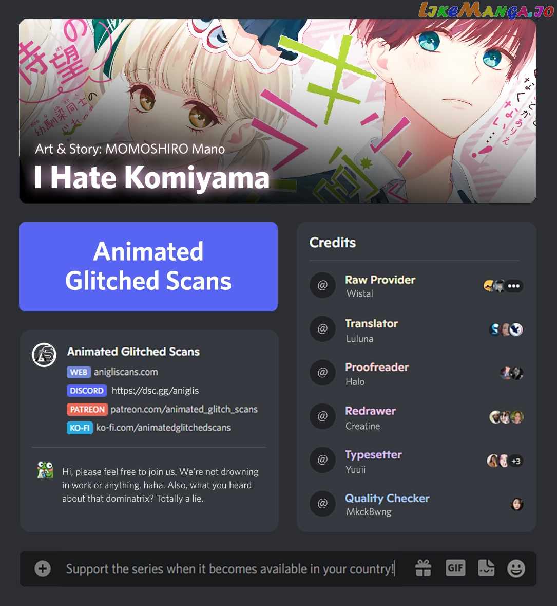 I Hate Komiyama Chapter 4 - Page 1