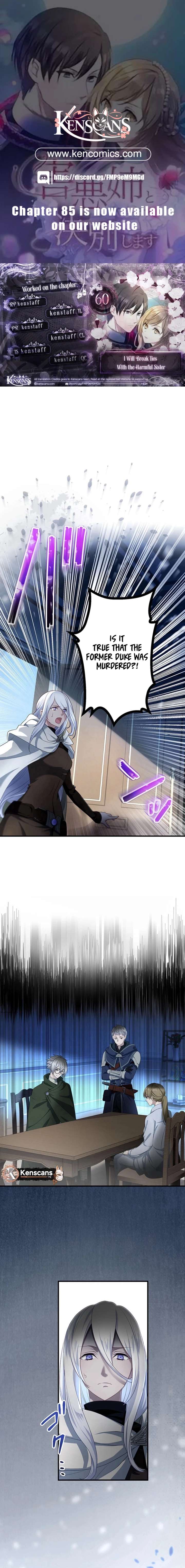 I Will Break Ties With the Harmful Sister Chapter 60 - Page 1