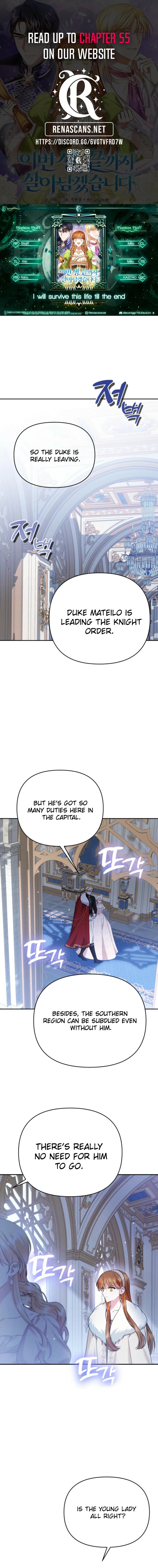 In This Life, I Will Survive Until the End Chapter 50 - Page 1