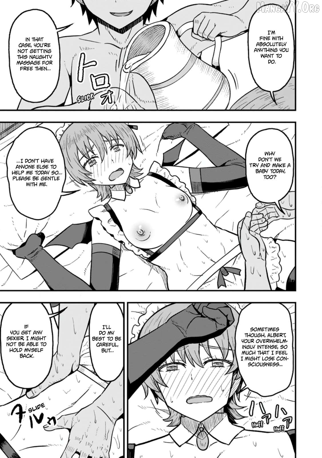 Isekai Saikyou no Yome desu ga, Yoru no Tatakai wa Ore no Hou ga Tsuyoi You desu: Chiryaku o Ikashite Nariagaru Harem Senki Chapter 27 - Page 11