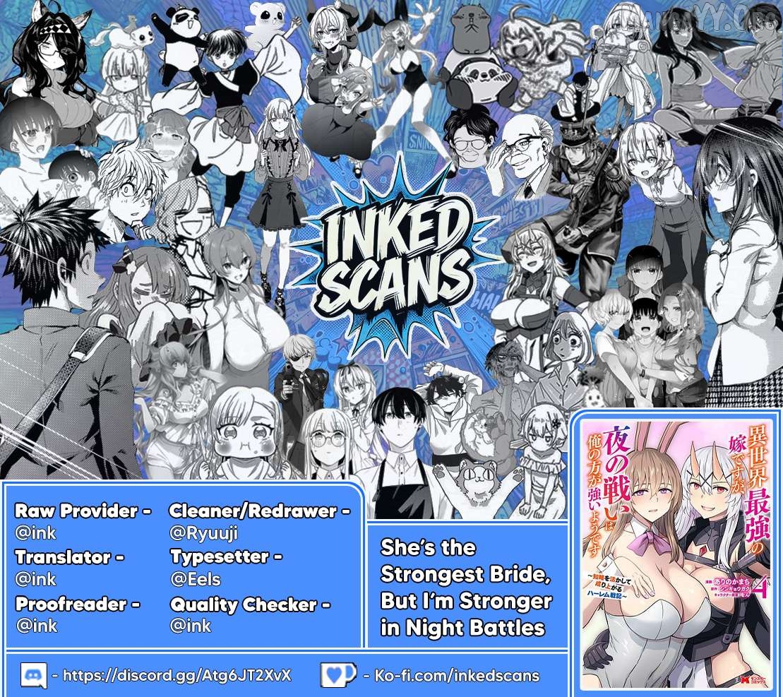 Isekai Saikyou no Yome desu ga, Yoru no Tatakai wa Ore no Hou ga Tsuyoi You desu: Chiryaku o Ikashite Nariagaru Harem Senki Chapter 27 - Page 31