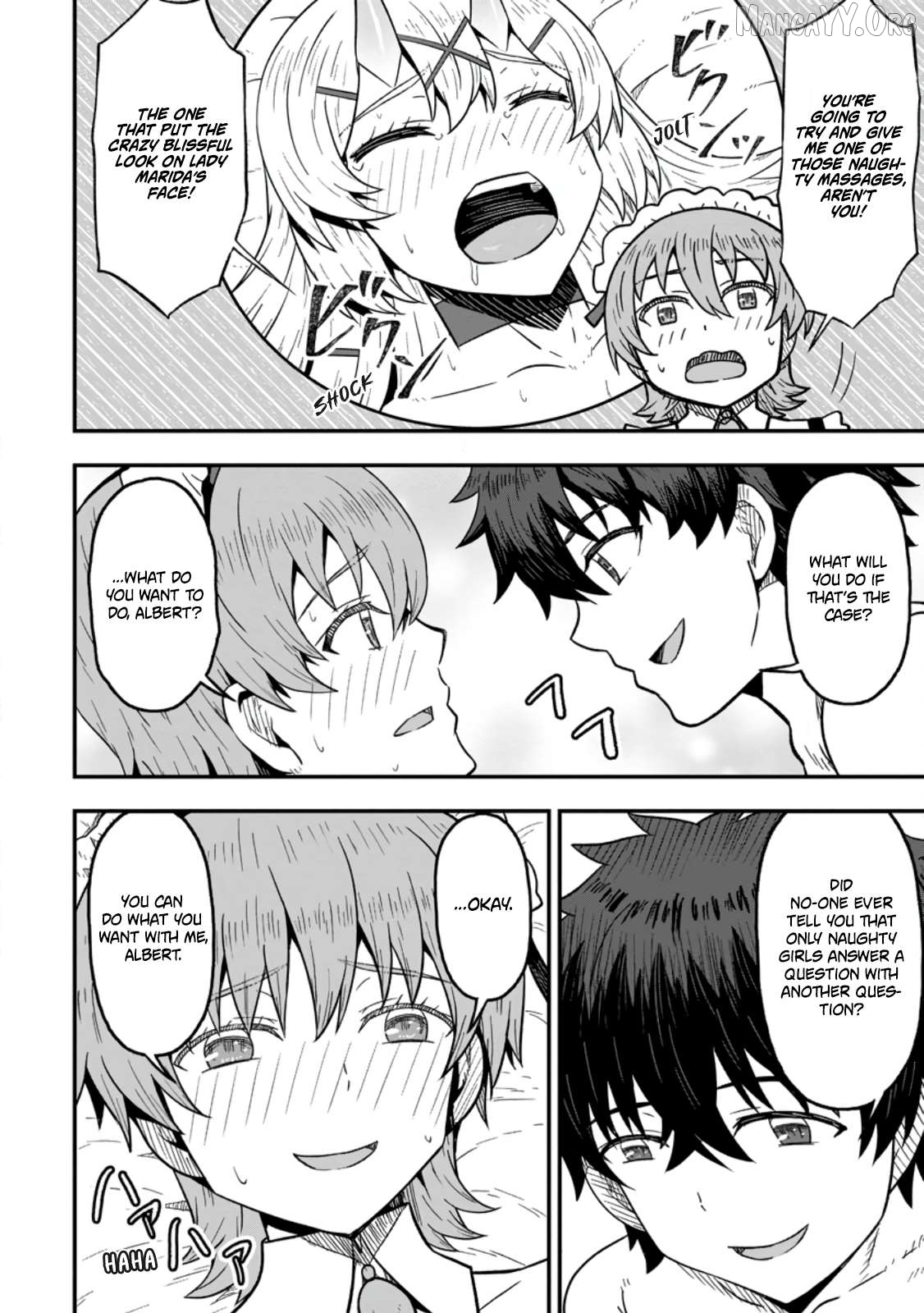 Isekai Saikyou no Yome desu ga, Yoru no Tatakai wa Ore no Hou ga Tsuyoi You desu: Chiryaku o Ikashite Nariagaru Harem Senki Chapter 27 - Page 10