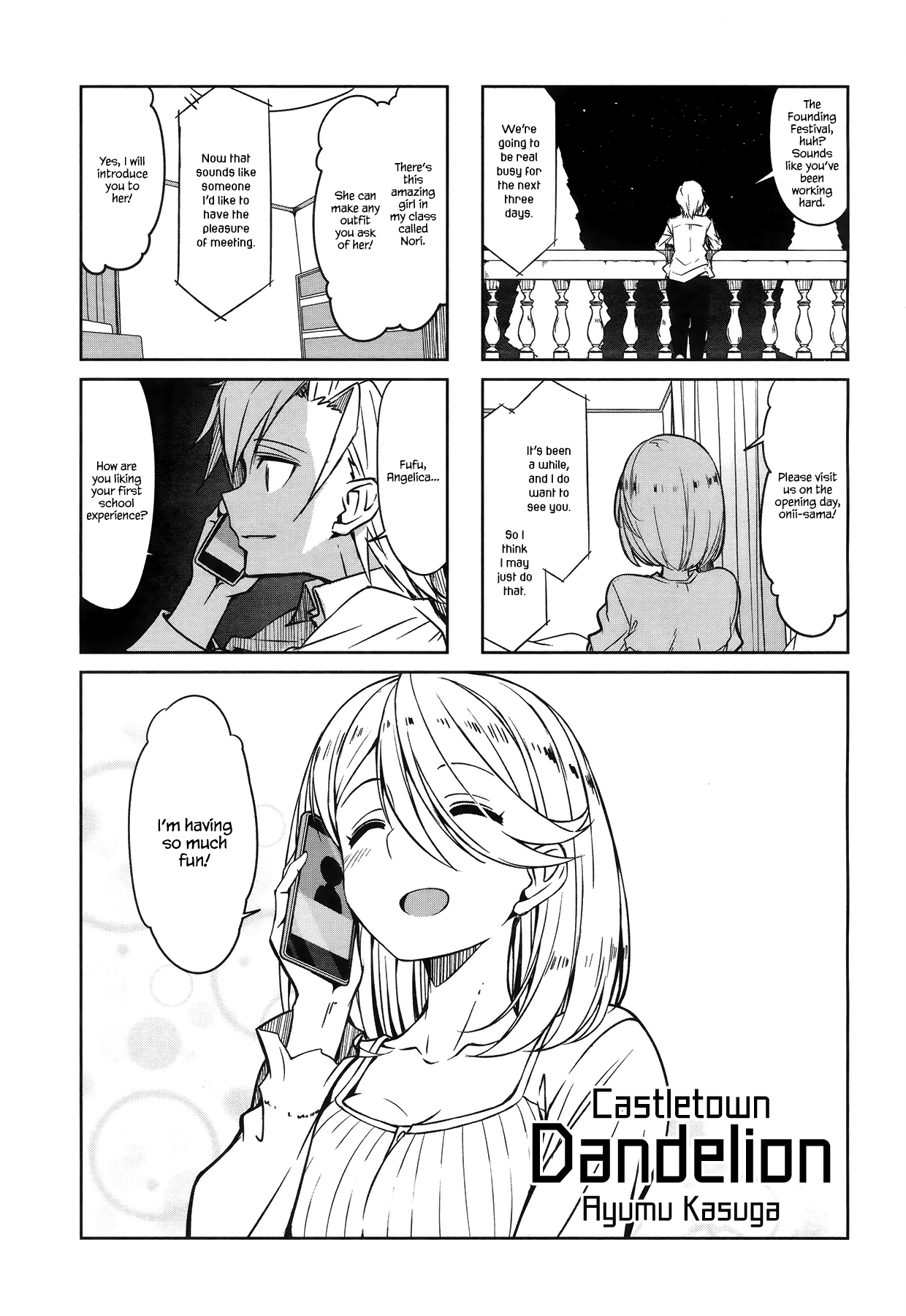 Joukamachi no Dandelion Chapter 46 - Page 1
