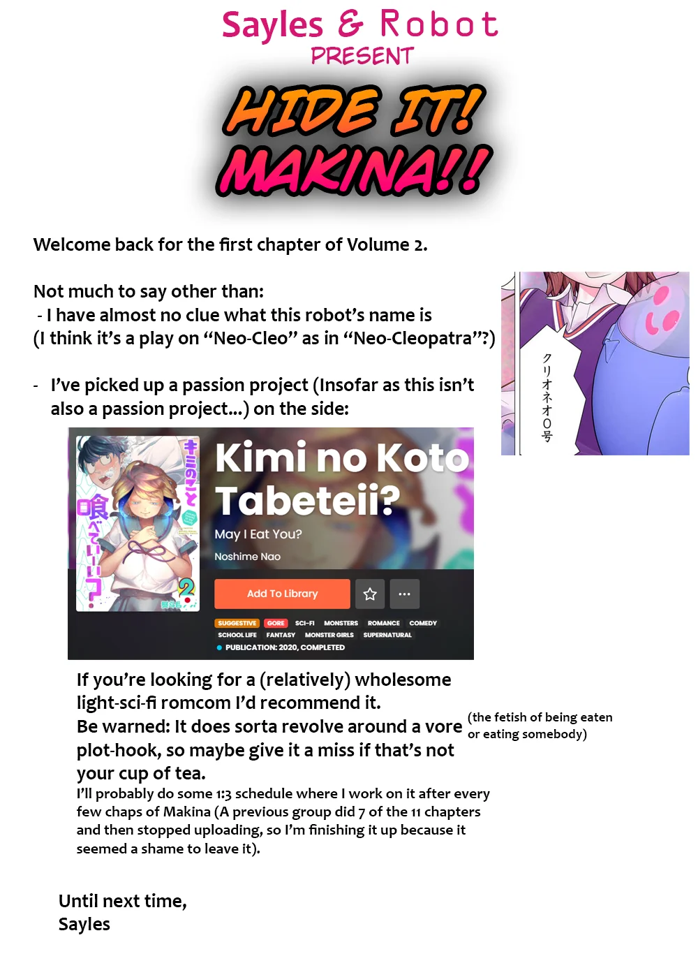 Kakushite! Makina-san!! Chapter 6 - Page 21