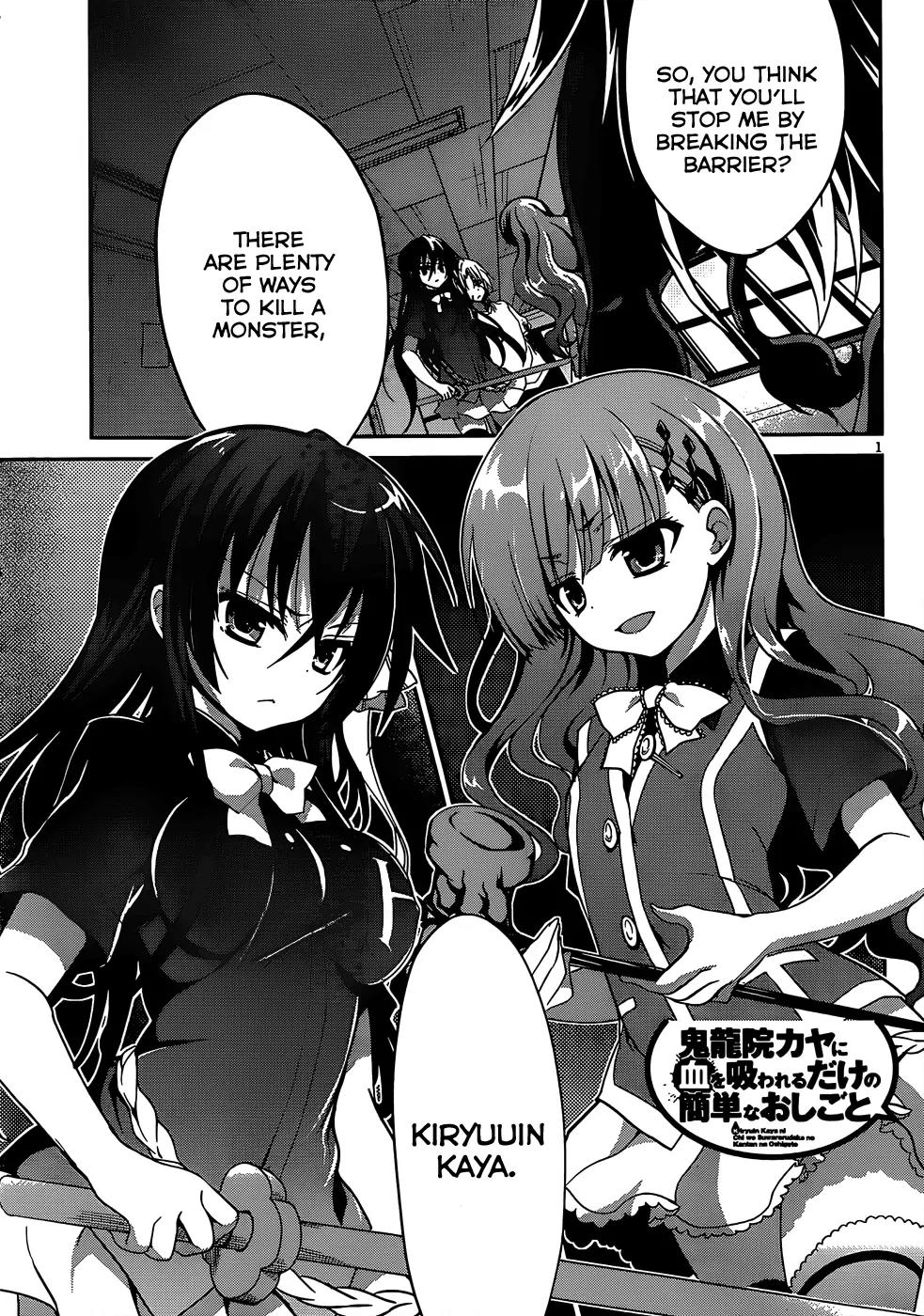 Kiryuuin Kaya ni Chi o Suwareru Dake no Kantan na Oshigoto Chapter 10 - Page 2