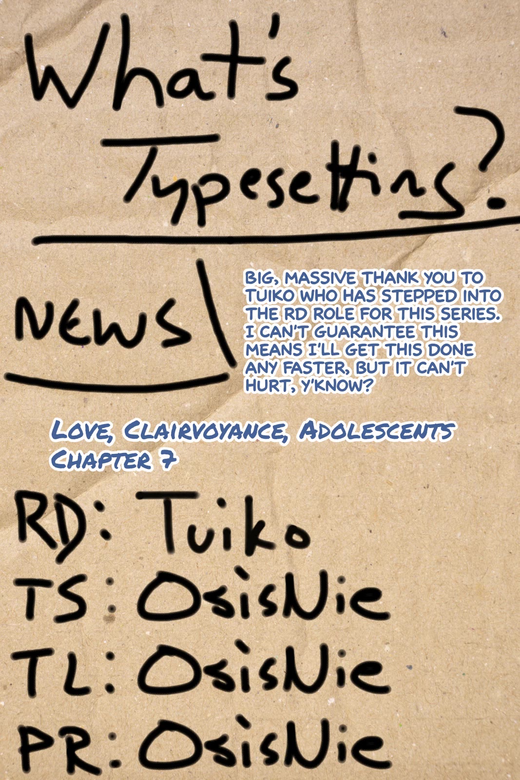 Love, Clairvoyance, and Adolescents Chapter 7 - Page 19