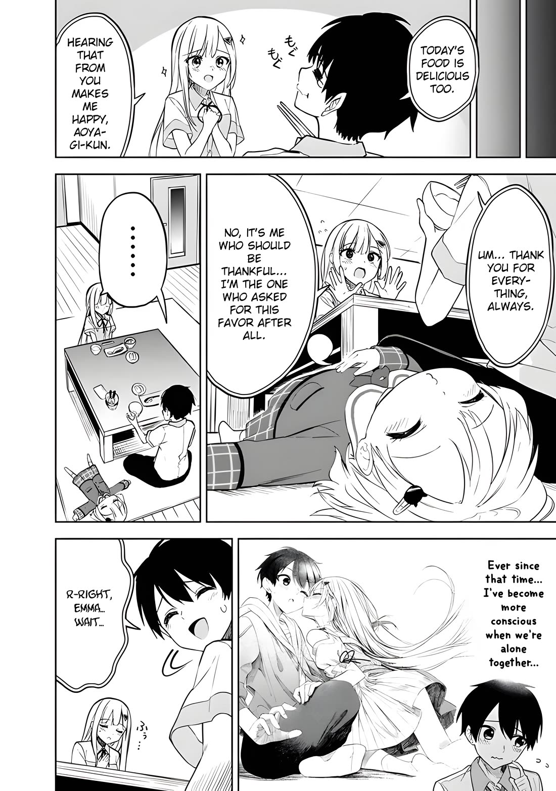Maigo ni Natteita Youjo o Tasuketara, Otonari ni Sumu Bishoujo Ryuugakusei ga Ie ni Asobi ni Kuru You ni Natta Ken ni Tsuite Chapter 15 - Page 13