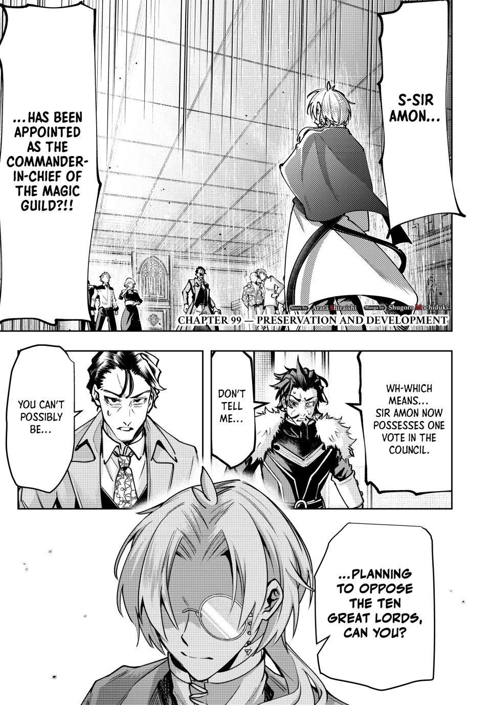 Majutsu Guild Sousui ~Umarekawatte Imasara Yarinaosu Nidome no Gakuin Seikatsu~ Chapter 99 - Page 1