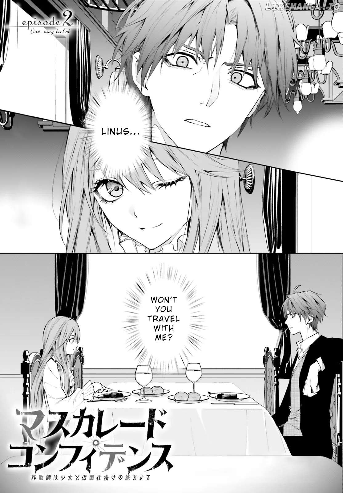 Masquerade Confidence: The Conman and the Girl’s Masked Journey Chapter 2.1 - Page 1