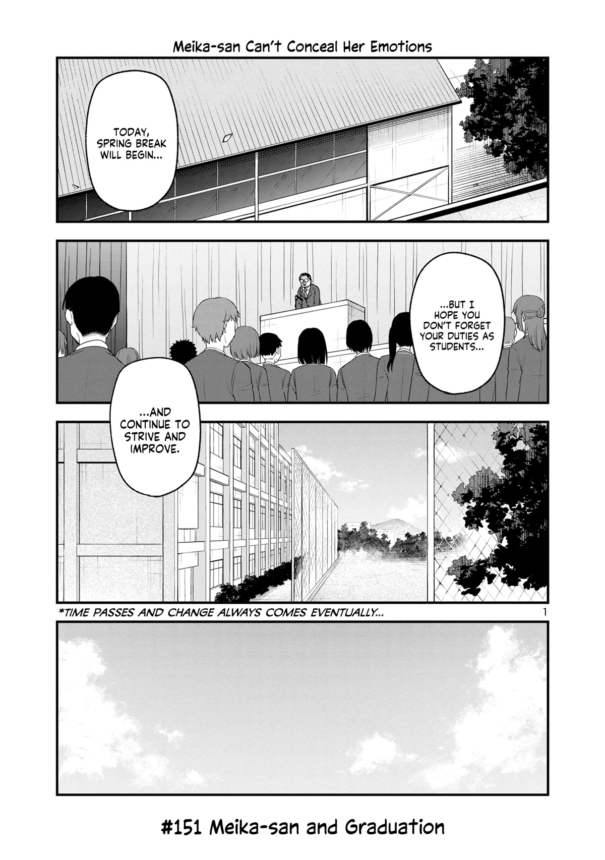 Meika-san Can’t Conceal Her Emotions Chapter 151 - Page 1