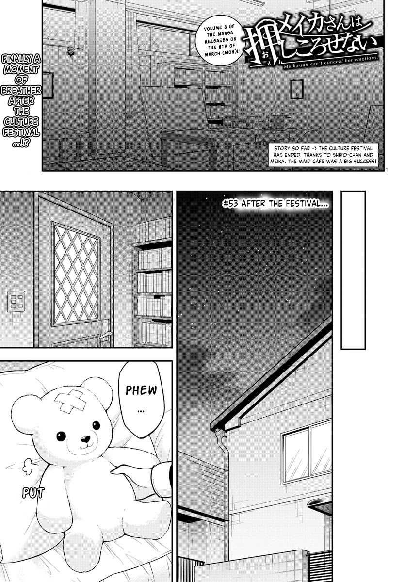 Meika-san Can’t Conceal Her Emotions Chapter 53 - Page 1