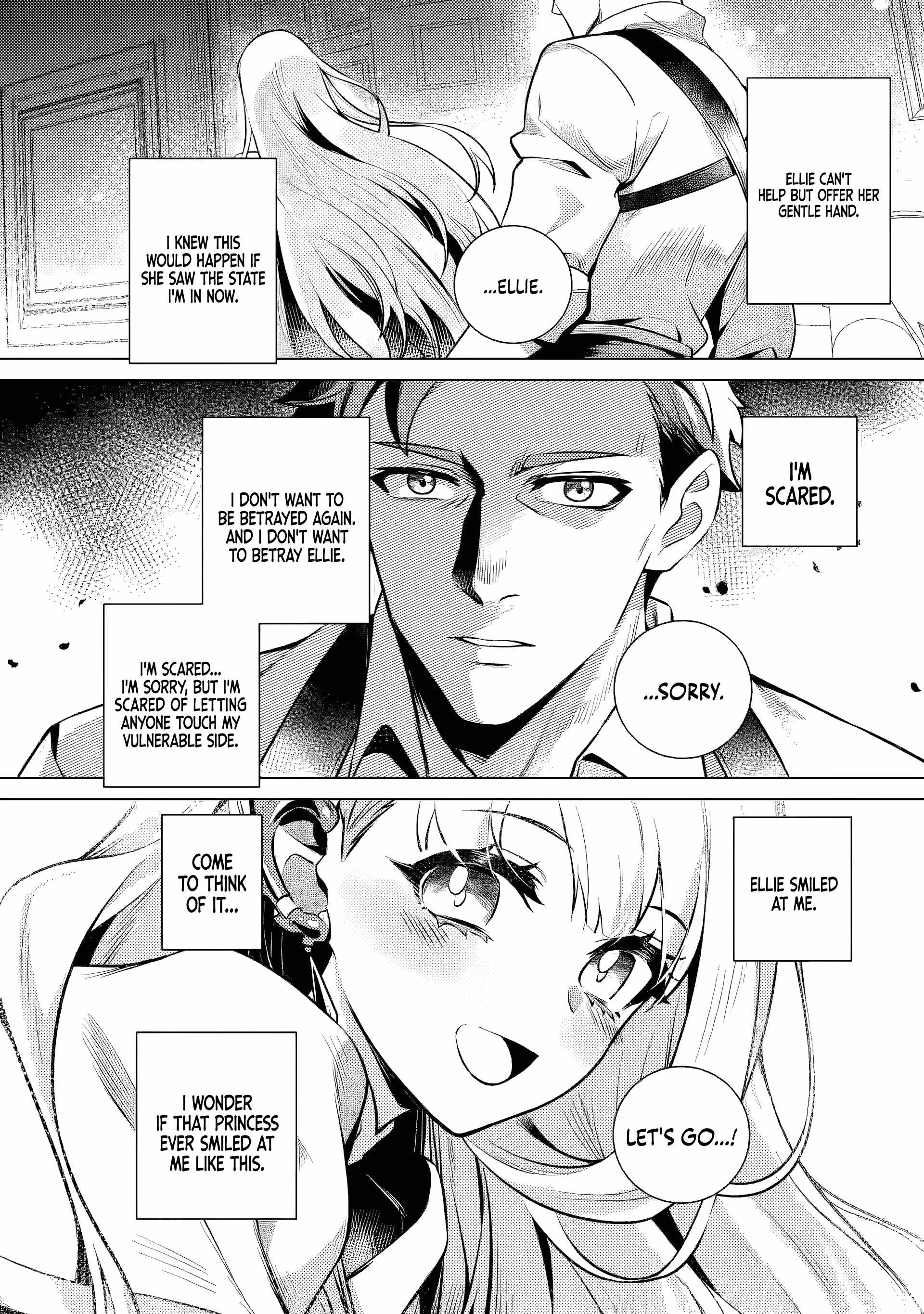 Netorare Tsuihousareta Saikyou Kishi Danchou No Ossan, Katainaka De Eiyuu Ni Matsuriagerareru Chapter 2.3 - Page 9