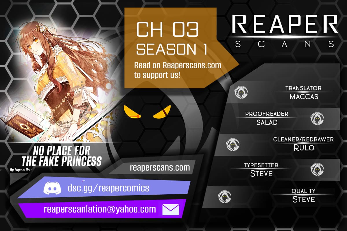 No Place for the Fake Princess Chapter 3 - Page 1