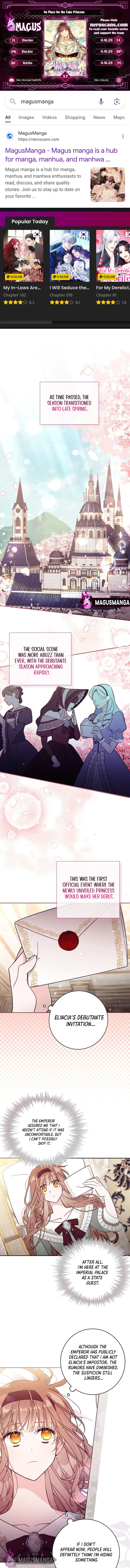 No Place for the Fake Princess Chapter 57 - Page 1