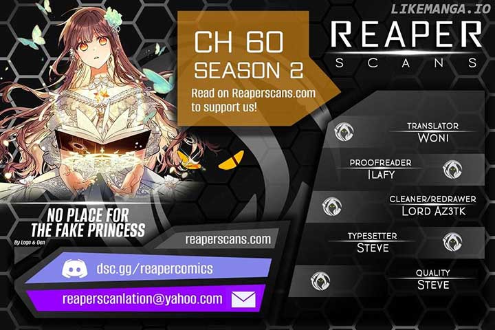 No Place for the Fake Princess Chapter 60 - Page 1