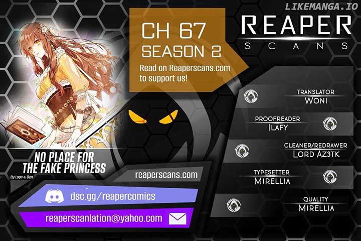 No Place for the Fake Princess Chapter 67 - Page 1