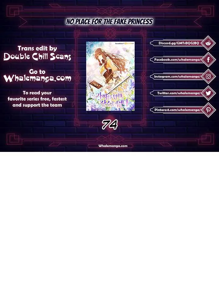 No Place for the Fake Princess Chapter 74 - Page 1