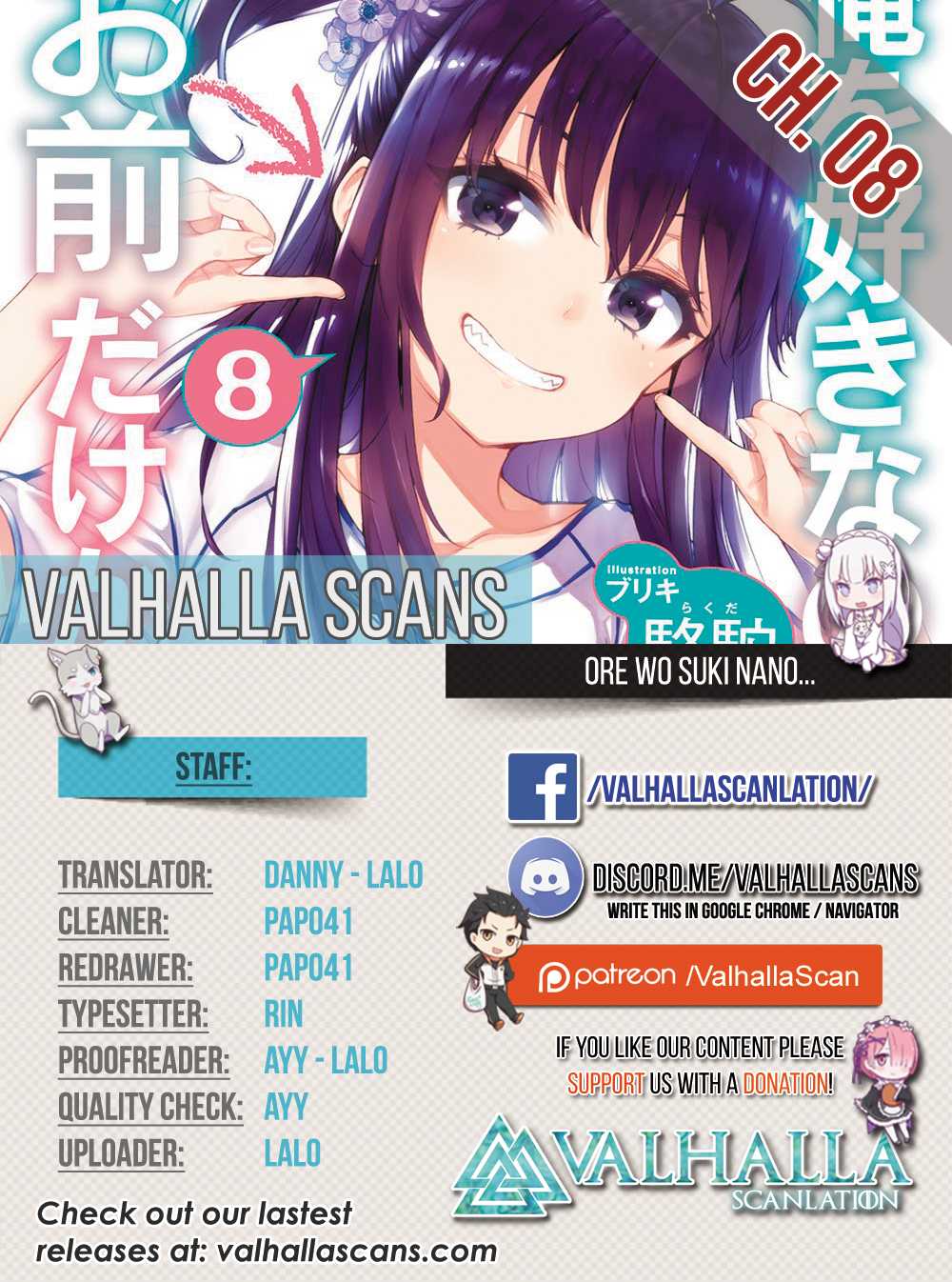 Ore wo Suki Nano wa Omae Dake ka yo Chapter 8 - Page 1