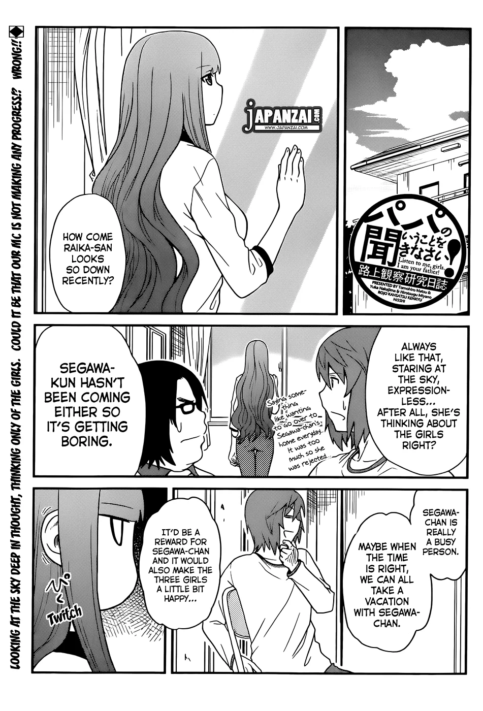 Papa no Iukoto wo Kikinasai! – Rojou Kansatsu Kenkyuu Nisshi Chapter 20 - Page 1