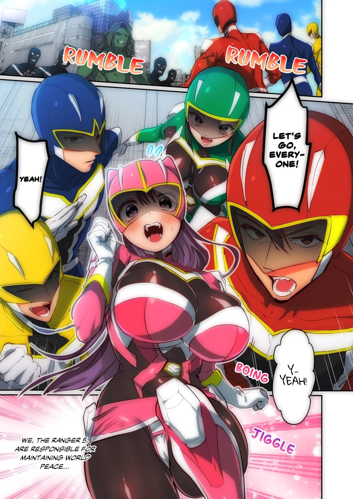 Pitiful Ranger Pink: I’m Such a Disgrace, but It Feels So Good! Chapter 1 - Page 2