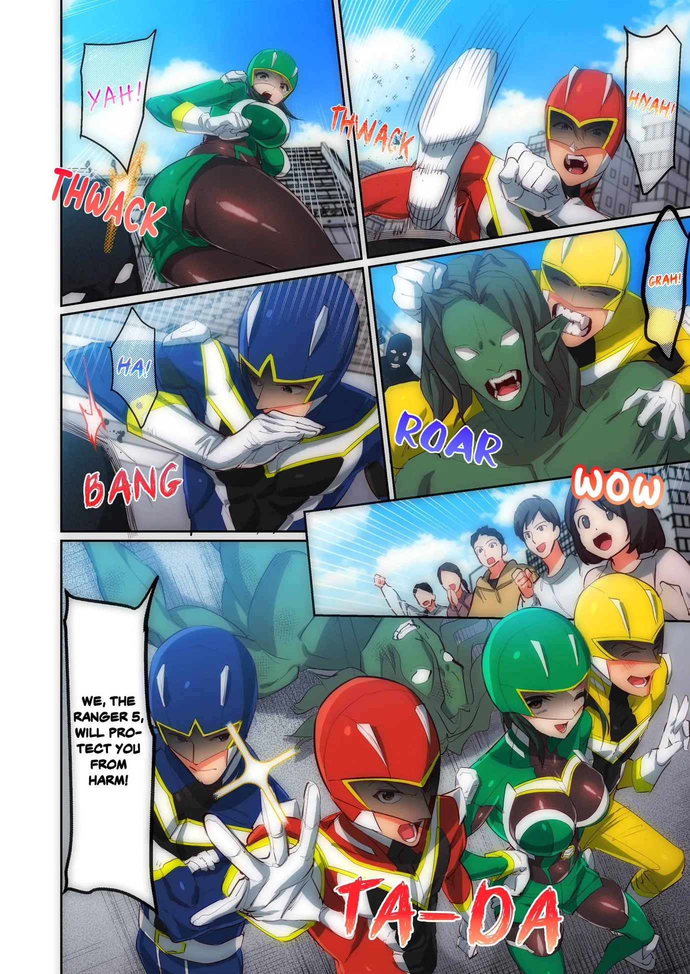 Pitiful Ranger Pink: I’m Such a Disgrace, but It Feels So Good! Chapter 1 - Page 3