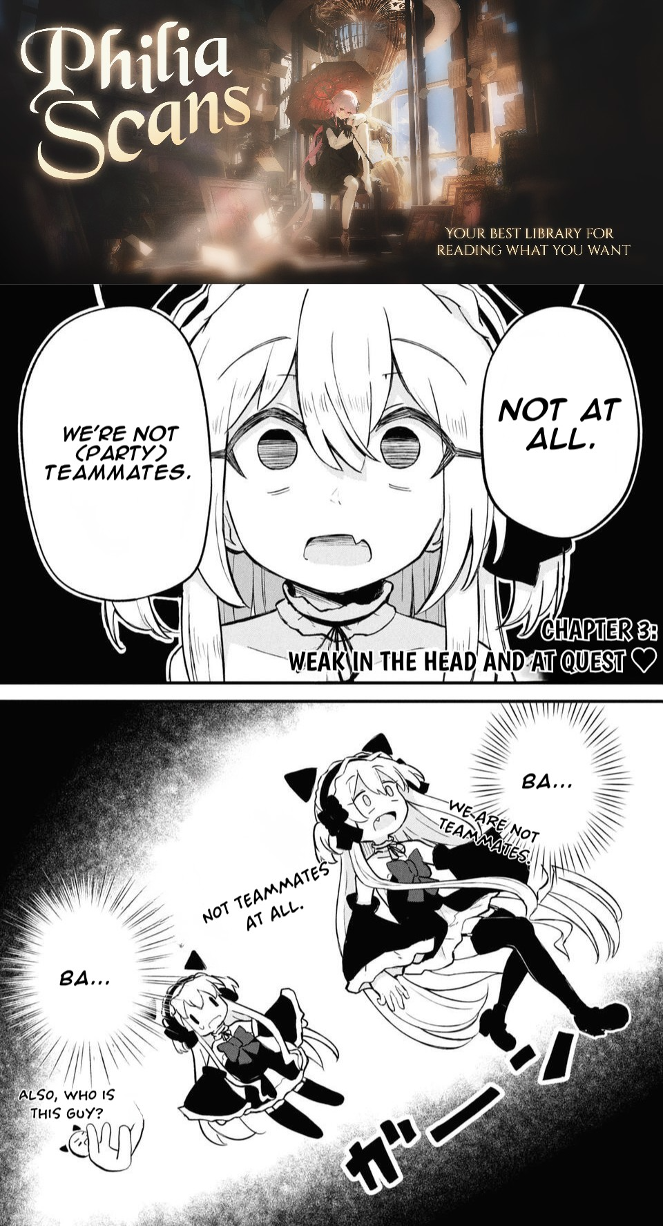 Praise and Conquer: I Formed the Strongest Party Just by Praising Awkward Overpowered Girls Chapter 3 - Page 1