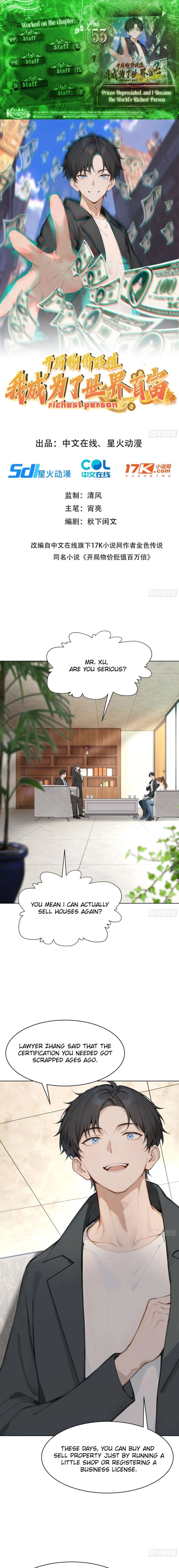 Prices Depreciated, and I Became the World’s Richest Person Chapter 53 - Page 1